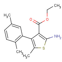 350990-31-7 ethyl 2-amino-4-(2,5-dimethylphenyl)-5-methylthiophene-3-carboxylate chemical structure
