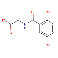 25351-24-0 2-[(2,5-dihydroxybenzoyl)amino]acetic acid chemical structure