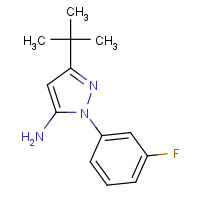 476637-06-6 5-tert-butyl-2-(3-fluorophenyl)pyrazol-3-amine chemical structure