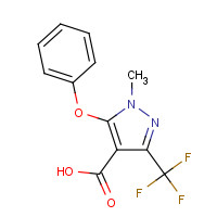 921939-08-4 1-methyl-5-phenoxy-3-(trifluoromethyl)pyrazole-4-carboxylic acid chemical structure
