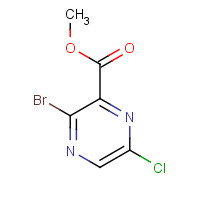 13457-28-8 methyl 3-bromo-6-chloropyrazine-2-carboxylate chemical structure