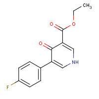 1052114-80-3 ethyl 5-(4-fluorophenyl)-4-oxo-1H-pyridine-3-carboxylate chemical structure