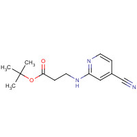 1243559-38-7 tert-butyl 3-[(4-cyanopyridin-2-yl)amino]propanoate chemical structure
