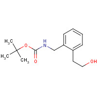 496917-85-2 tert-butyl N-[[2-(2-hydroxyethyl)phenyl]methyl]carbamate chemical structure