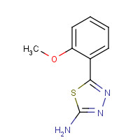 28004-56-0 5-(2-methoxyphenyl)-1,3,4-thiadiazol-2-amine chemical structure