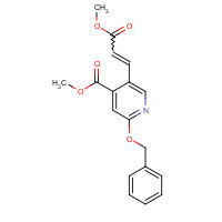 1222090-63-2 methyl 5-(3-methoxy-3-oxoprop-1-enyl)-2-phenylmethoxypyridine-4-carboxylate chemical structure