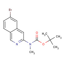 944805-37-2 tert-butyl N-(6-bromoisoquinolin-3-yl)-N-methylcarbamate chemical structure