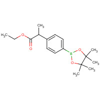 1228690-28-5 ethyl 2-[4-(4,4,5,5-tetramethyl-1,3,2-dioxaborolan-2-yl)phenyl]propanoate chemical structure