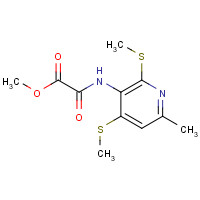 186026-32-4 methyl 2-[[6-methyl-2,4-bis(methylsulfanyl)pyridin-3-yl]amino]-2-oxoacetate chemical structure