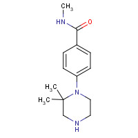 1263387-53-6 4-(2,2-dimethylpiperazin-1-yl)-N-methylbenzamide chemical structure