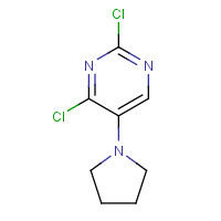 1197226-50-8 2,4-dichloro-5-pyrrolidin-1-ylpyrimidine chemical structure