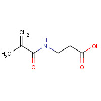 59178-90-4 3-(2-methylprop-2-enoylamino)propanoic acid chemical structure