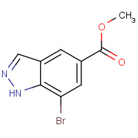 1427460-96-5 methyl 7-bromo-1H-indazole-5-carboxylate chemical structure