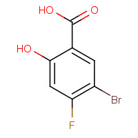 1644-71-9 5-bromo-4-fluoro-2-hydroxybenzoic acid chemical structure