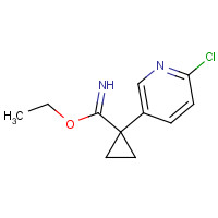 1379671-09-6 ethyl 1-(6-chloropyridin-3-yl)cyclopropane-1-carboximidate chemical structure