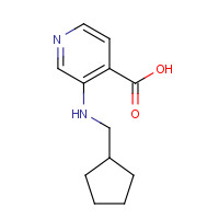 1461602-25-4 3-(cyclopentylmethylamino)pyridine-4-carboxylic acid chemical structure