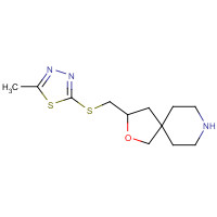 1263280-62-1 3-[(5-methyl-1,3,4-thiadiazol-2-yl)sulfanylmethyl]-2-oxa-8-azaspiro[4.5]decane chemical structure