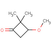 2063-96-9 3-methoxy-2,2-dimethylcyclobutan-1-one chemical structure