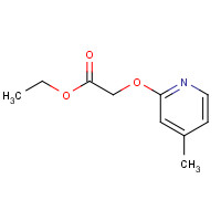 864684-80-0 ethyl 2-(4-methylpyridin-2-yl)oxyacetate chemical structure