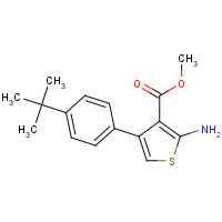 350989-95-6 methyl 2-amino-4-(4-tert-butylphenyl)thiophene-3-carboxylate chemical structure