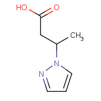 890092-84-9 3-pyrazol-1-ylbutanoic acid chemical structure