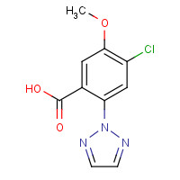 1435479-66-5 4-chloro-5-methoxy-2-(triazol-2-yl)benzoic acid chemical structure