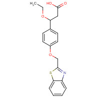1202576-23-5 3-[4-(1,3-benzothiazol-2-ylmethoxy)phenyl]-3-ethoxypropanoic acid chemical structure