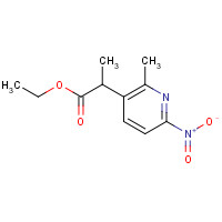 1374575-19-5 ethyl 2-(2-methyl-6-nitropyridin-3-yl)propanoate chemical structure