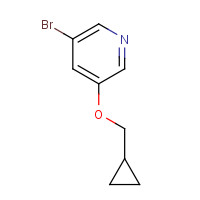 1383133-14-9 3-bromo-5-(cyclopropylmethoxy)pyridine chemical structure