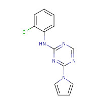 438249-81-1 N-(2-chlorophenyl)-4-pyrrol-1-yl-1,3,5-triazin-2-amine chemical structure