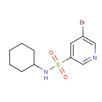 1086065-12-4 5-bromo-N-cyclohexylpyridine-3-sulfonamide chemical structure