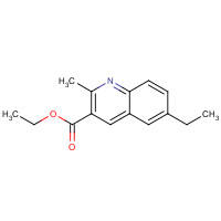 892874-68-9 ethyl 6-ethyl-2-methylquinoline-3-carboxylate chemical structure