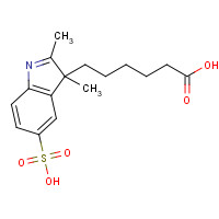 407627-51-4 6-(2,3-dimethyl-5-sulfoindol-3-yl)hexanoic acid chemical structure