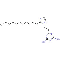 50729-75-4 6-[2-(2-undecylimidazol-1-yl)ethyl]-1,3,5-triazine-2,4-diamine chemical structure