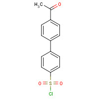 144006-69-9 4-(4-acetylphenyl)benzenesulfonyl chloride chemical structure