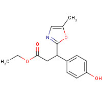 865233-94-9 ethyl 3-(4-hydroxyphenyl)-3-(5-methyl-1,3-oxazol-2-yl)propanoate chemical structure
