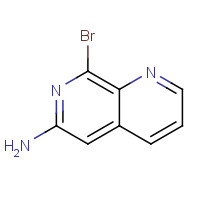 5912-35-6 8-bromo-1,7-naphthyridin-6-amine chemical structure