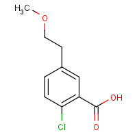 1206625-85-5 2-chloro-5-(2-methoxyethyl)benzoic acid chemical structure