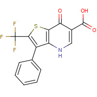 256488-13-8 7-oxo-3-phenyl-2-(trifluoromethyl)-4H-thieno[3,2-b]pyridine-6-carboxylic acid chemical structure