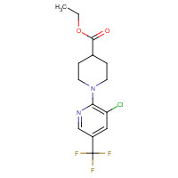 874814-41-2 ethyl 1-[3-chloro-5-(trifluoromethyl)pyridin-2-yl]piperidine-4-carboxylate chemical structure