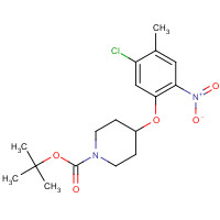 862874-11-1 tert-butyl 4-(5-chloro-4-methyl-2-nitrophenoxy)piperidine-1-carboxylate chemical structure