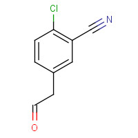 1374573-19-9 2-chloro-5-(2-oxoethyl)benzonitrile chemical structure