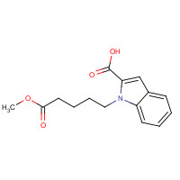 1042354-79-9 1-(5-methoxy-5-oxopentyl)indole-2-carboxylic acid chemical structure