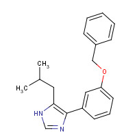 1420837-36-0 5-(2-methylpropyl)-4-(3-phenylmethoxyphenyl)-1H-imidazole chemical structure