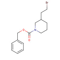1208368-19-7 benzyl 3-(2-bromoethyl)piperidine-1-carboxylate chemical structure