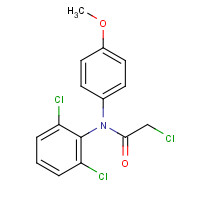 207395-03-7 2-chloro-N-(2,6-dichlorophenyl)-N-(4-methoxyphenyl)acetamide chemical structure