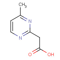 66621-74-7 2-(4-methylpyrimidin-2-yl)acetic acid chemical structure