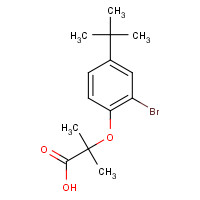 938226-87-0 2-(2-bromo-4-tert-butylphenoxy)-2-methylpropanoic acid chemical structure