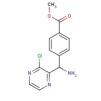 1620564-41-1 methyl 4-[amino-(3-chloropyrazin-2-yl)methyl]benzoate chemical structure