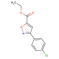 29363-97-1 ethyl 3-(4-chlorophenyl)-1,2-oxazole-5-carboxylate chemical structure